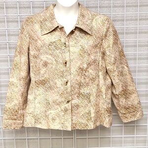 Chico's Size 16 Toggle Button Blazer